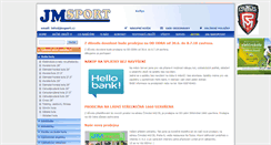 Desktop Screenshot of jmsport.cz